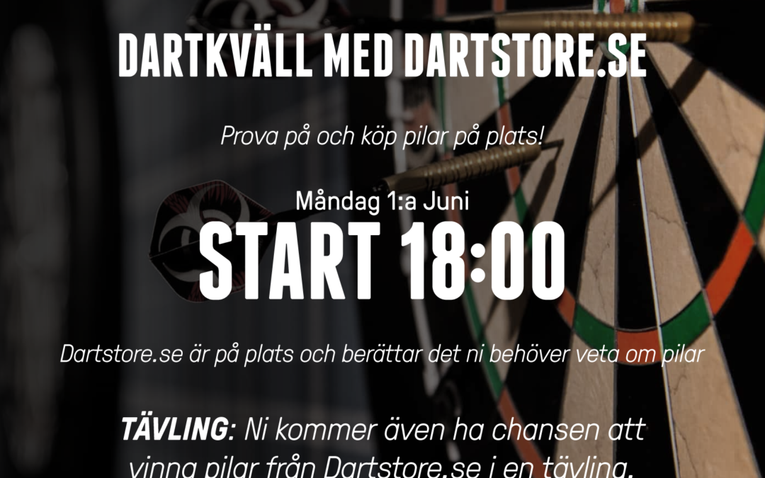 Prova pilar med Dartstore.se – Måndag 1 juni