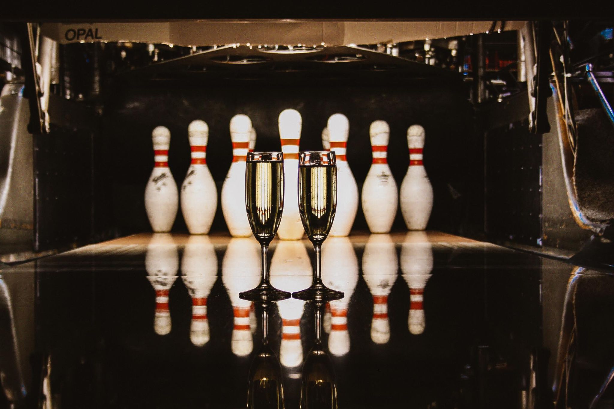 Champagne and bowling